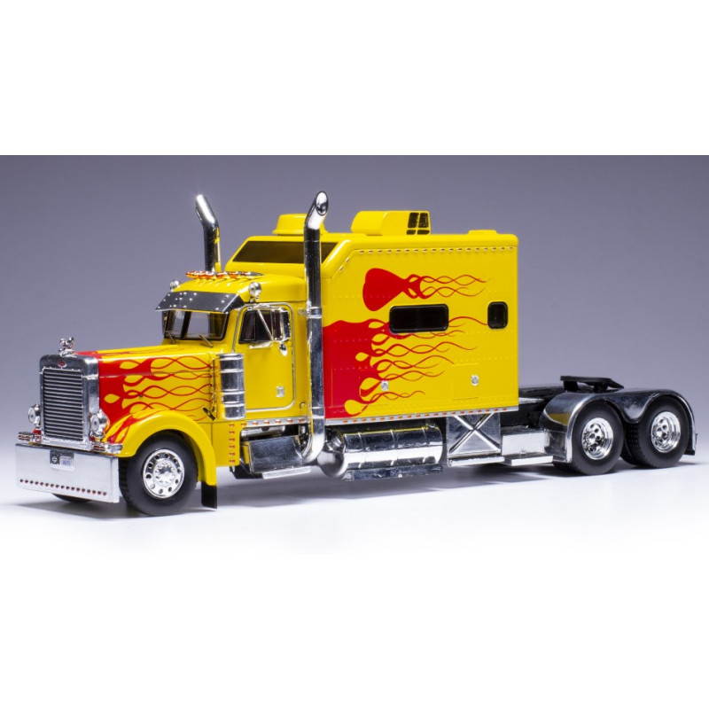 1:43 Ixo Model Peterbilt T 379 Custom 2002 Giallo/rosso