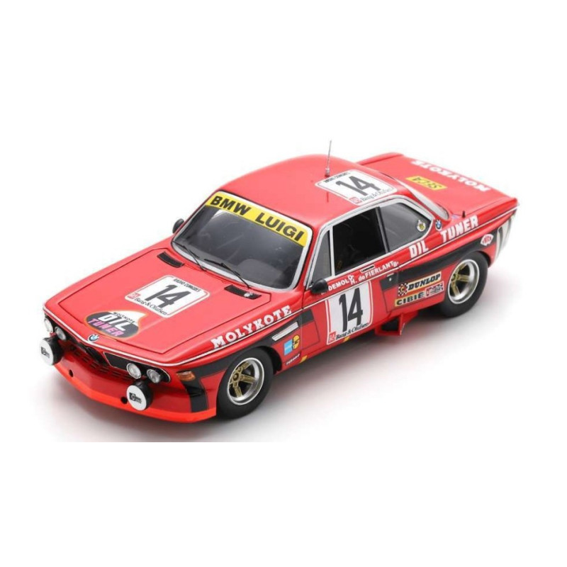 1:43 Spark BMW 3.0CSi N14 10th 24H SPA 1974 DE Fierlant Demol Dieudonne