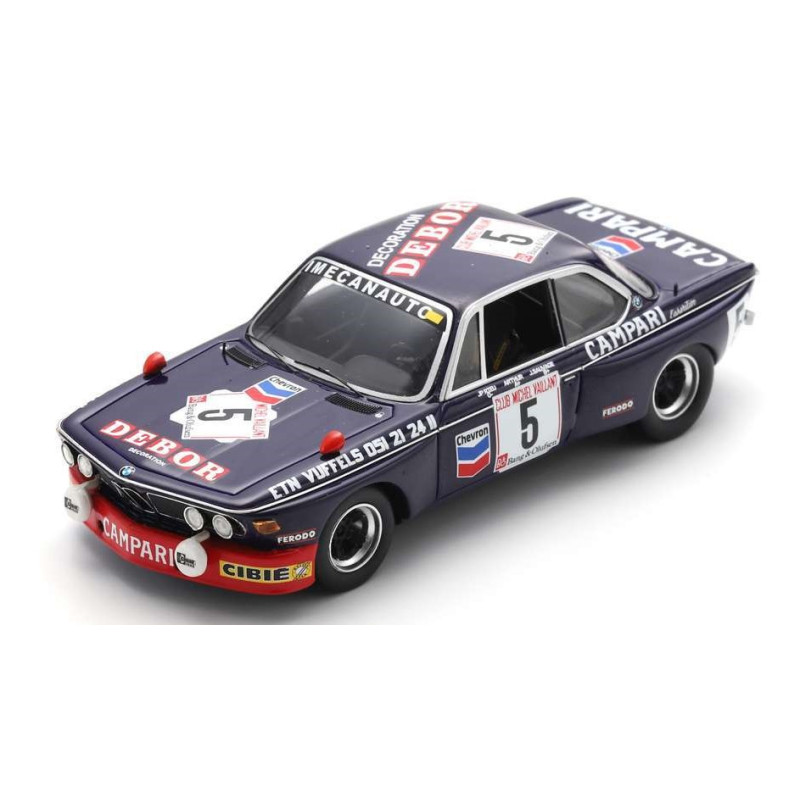 1:43 Spark BMW 3.0CSi N5 24H SPA 1975 Sauvage Rieu