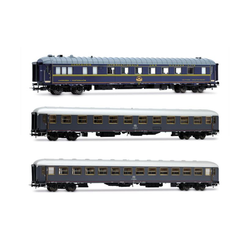 1:87 Rivarossi FS 3 Carrozze RISTORANTE,1a Classe, 2a Classe Rapido 904 905 Ep.iva