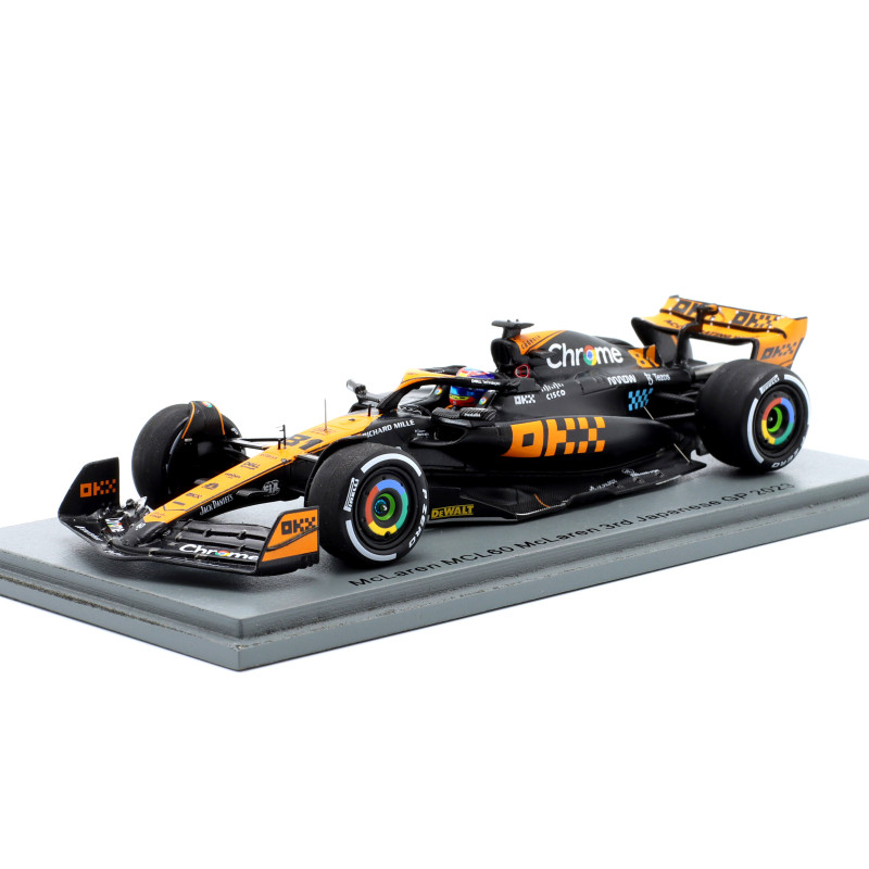 1:43 Spark Mclaren MCL60 N81 3rd Japan GP 2023 O. Piastri