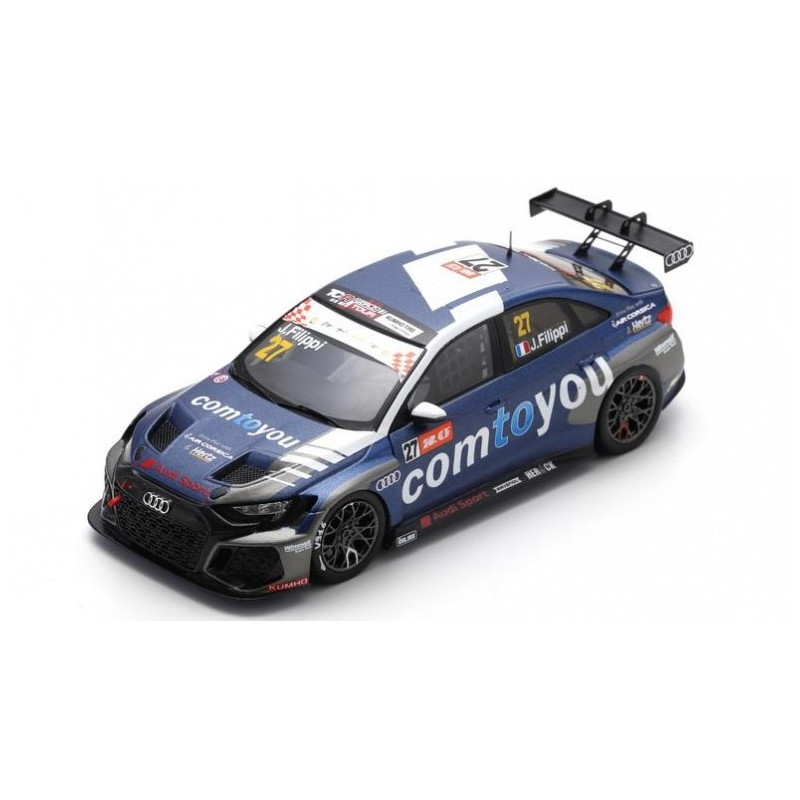 1:43 Spark Audi RS 3 LMS N127 7th Race 2 World Tour Macau 2023 John Filippi