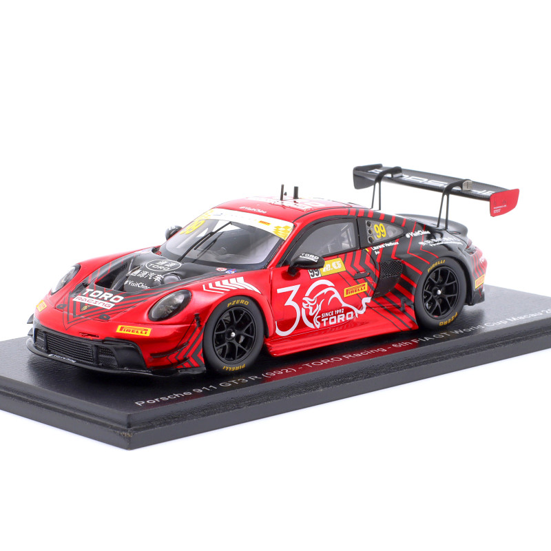 1:43 Spark Porsche 911 GT3 N99 Macau 2023 L. Vanthoor 6th FIA GT World CUP