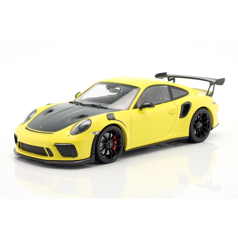 1:18 Minichamps Porsche 911 GT3 RS 991-2 2019 Coupe Giallo cerchi neri