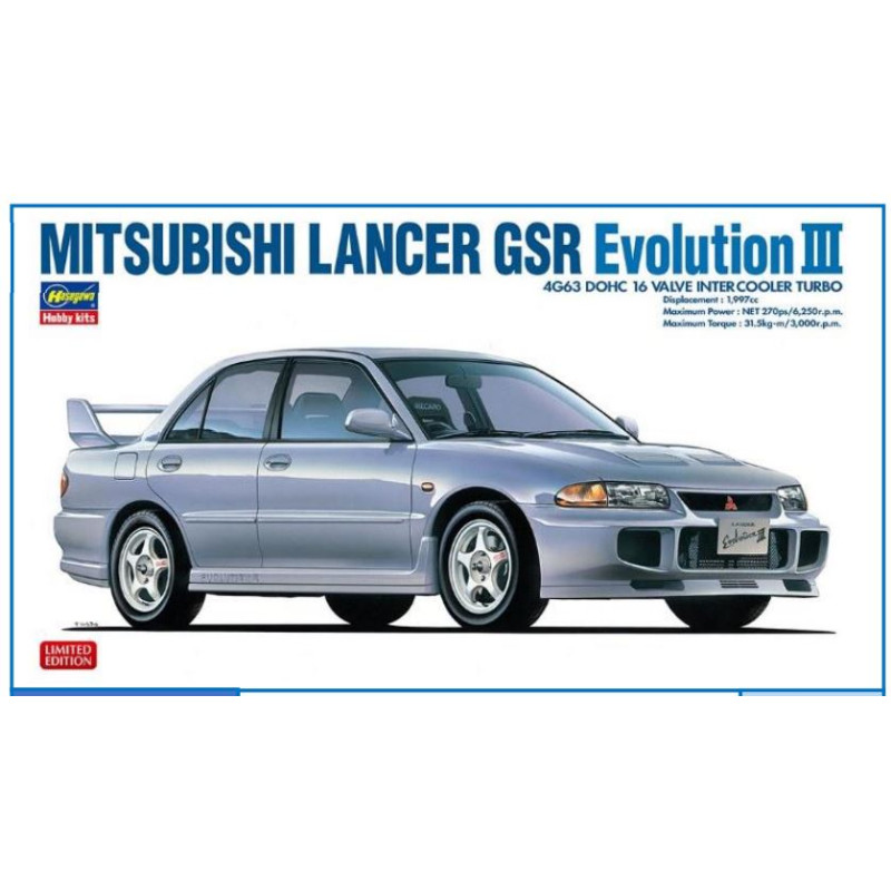 1:24 Hasegawa Mitsubishi Lancer GSR EVO III KIT