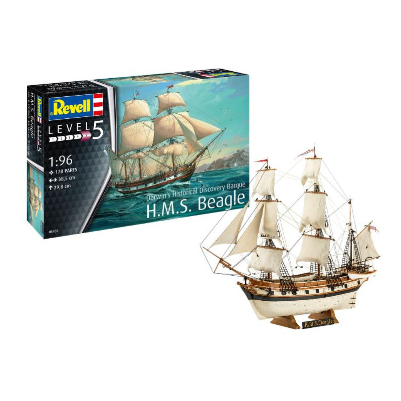 Revell H.m.s. Beagle Darwin's Historical Discovery KIT 1:96