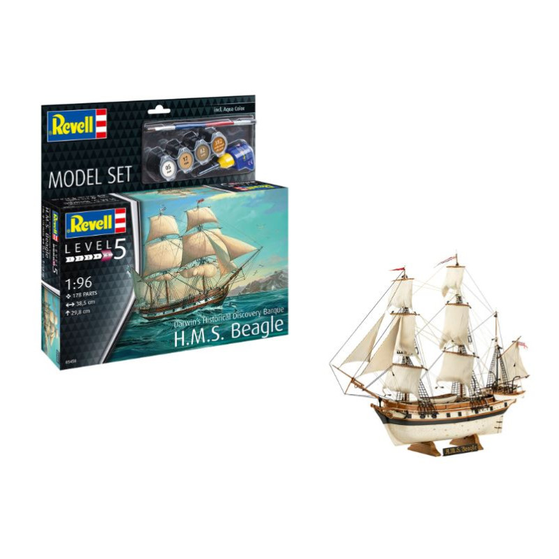 Revell Model SET HMS Beagle Darwin's Historical Discovery KIT 1:96