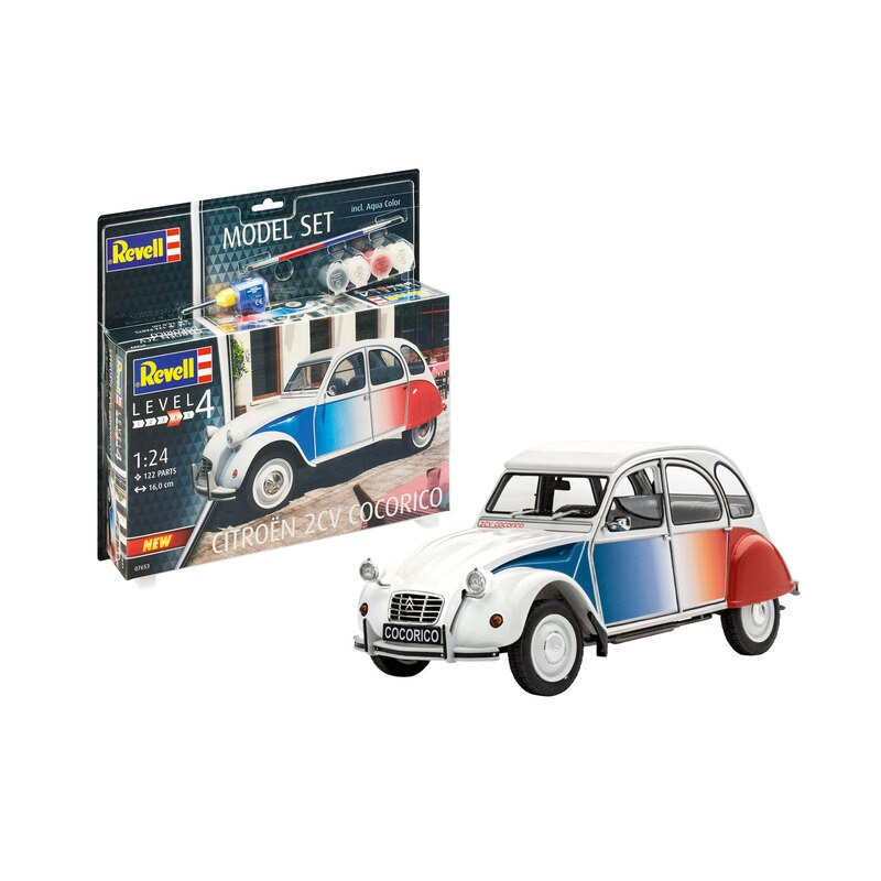 1:24 Revell Citroen 2 CV Cocorico Model SET KIT