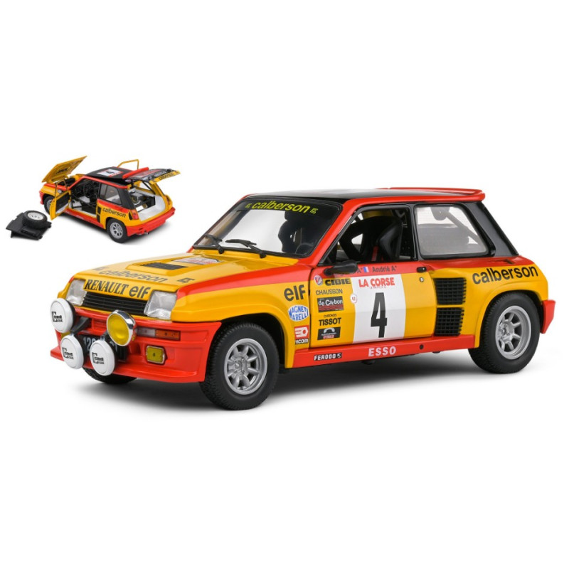 1:18 Solido Renault R5 Turbo N4 Tour DE Corse 1980 W/chiaros Ragnotti Andrie