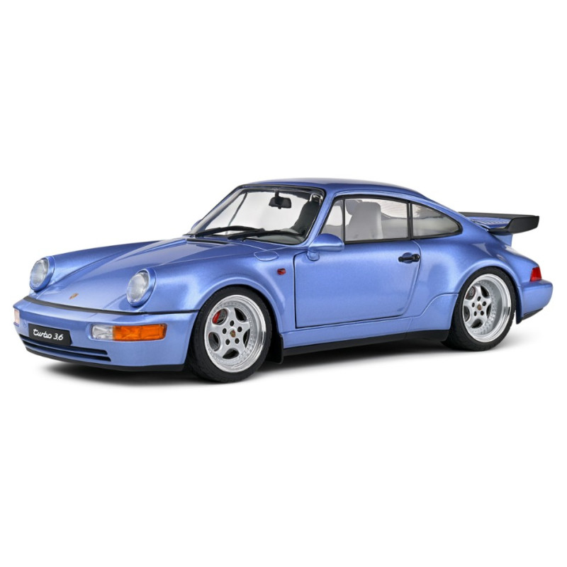 1:18 Solido Porsche 911 964 Turbo Coupe 1990 Metallizzato Blu Chiaro