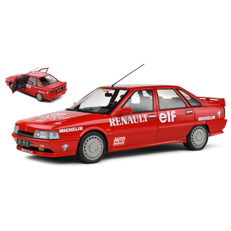 1:18 Solido Renault R21 MKI Turbo Speed Record ON ICE 1988 Rosso