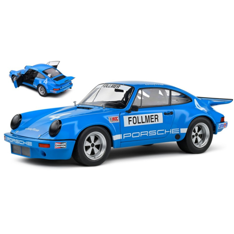 1:18 Solido Porsche 911 Carrera 3.0 RSR N4 Iroc Riverside 1974 George Follmer