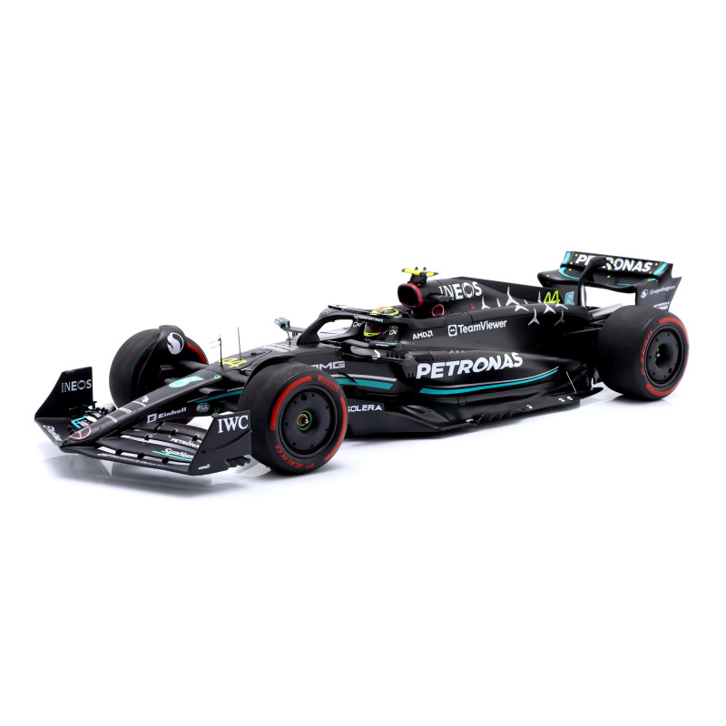 1:18 Spark Mercedes F1 N44 2nd Spanish GP 2023 Lewis Hamilton