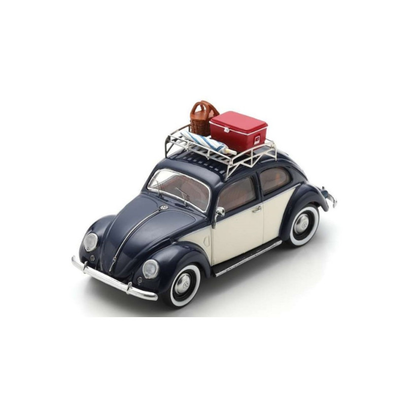 1:43 Schuco VW Beetle Summer Holidays With Roof Rack Camping DIE Cast