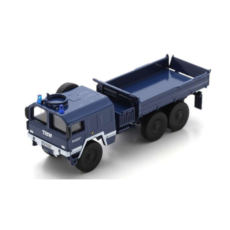 1:87 Schuco MAN KAT1 3 Axle Dumper THW Blu