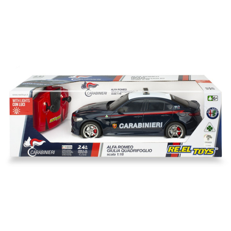 1:18 Re.el.toys Alfa Romeo Giulia Carabinieri Radiocomando