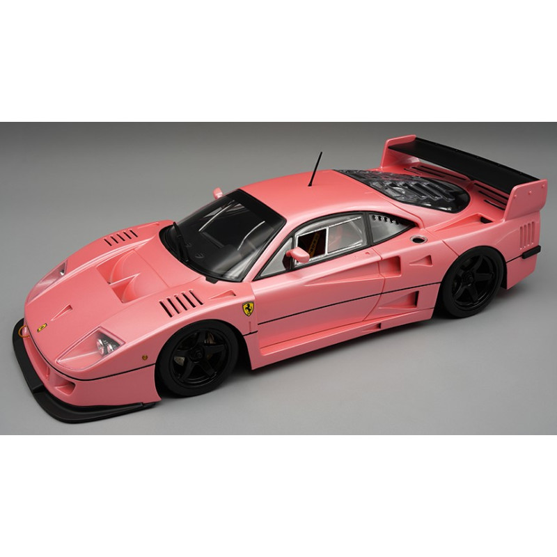 1:18 Tecnomodel Ferrari F40 LM 1996 Press Version Metallizzato Rosa With Nero Rims