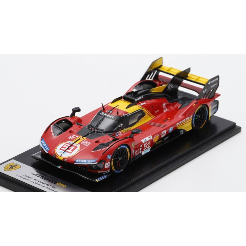 1:43 Looksmart Ferrari 499P N51 3rd LE Mans 2024 Pier Guidi Calado Giovinazzi