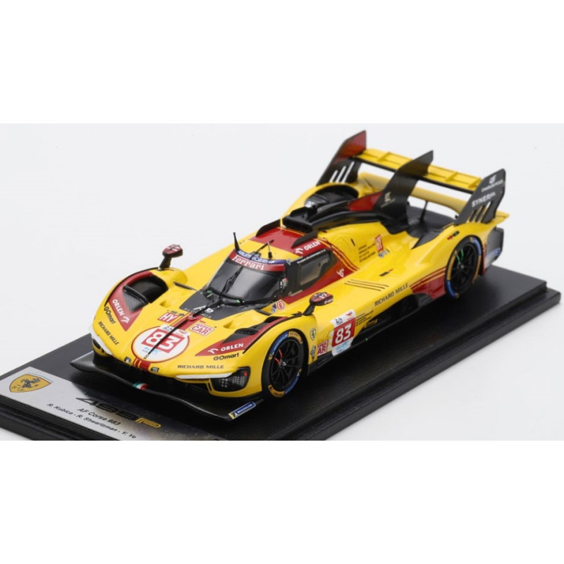 1:43 Looksmart Ferrari 499P N83 LE Mans 2024 Kubica Shwartzman YE