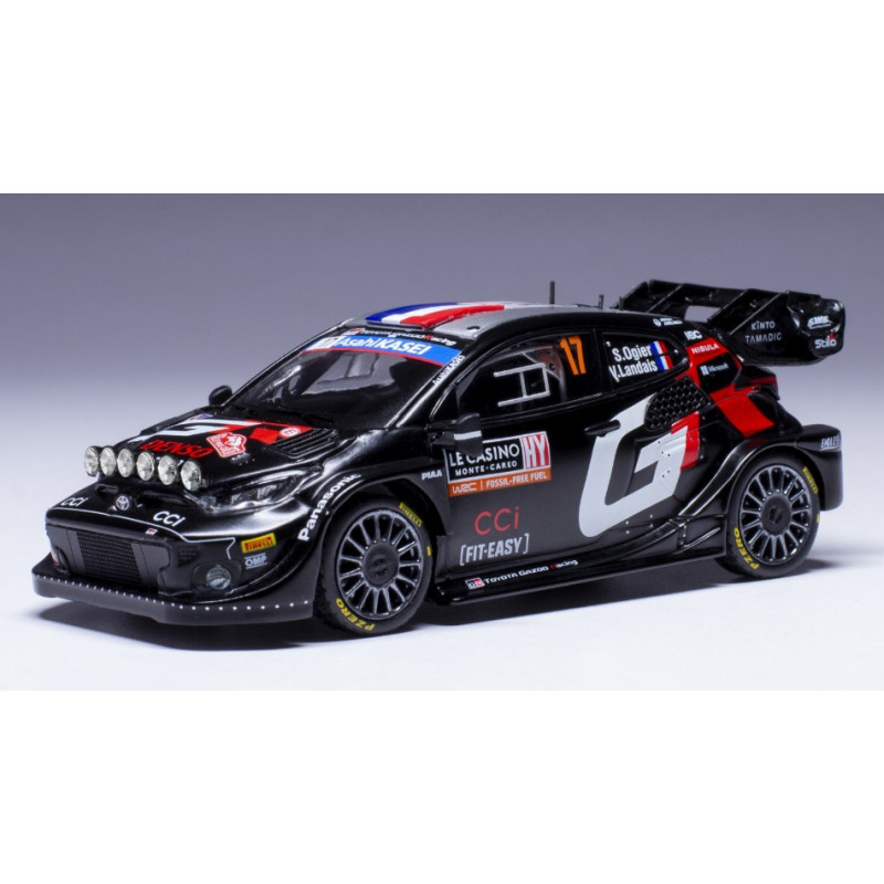 1:43 Ixo Model Toyota GR Yaris Hybrid N17 Rally Monte Carlo 2024 Ogier Landais