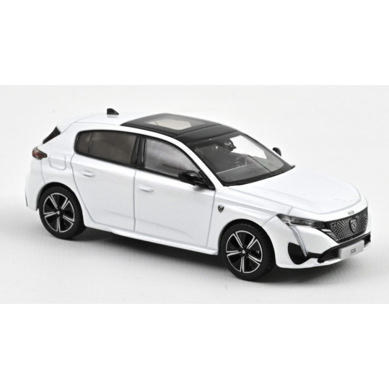 1:43 Norev Peugeot 308 GT 2021 Pearl Bianco