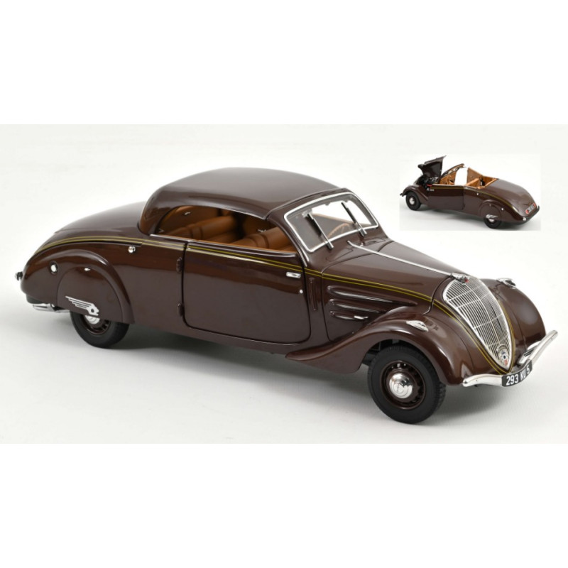 1:18 Norev Peugeot 402 Eclipse 1937 Chocolate