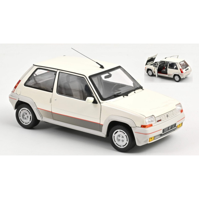 1:18 Norev Renault Supercinq GT Turbo PH I 1985 Pearl Bianco  REPROD.2024