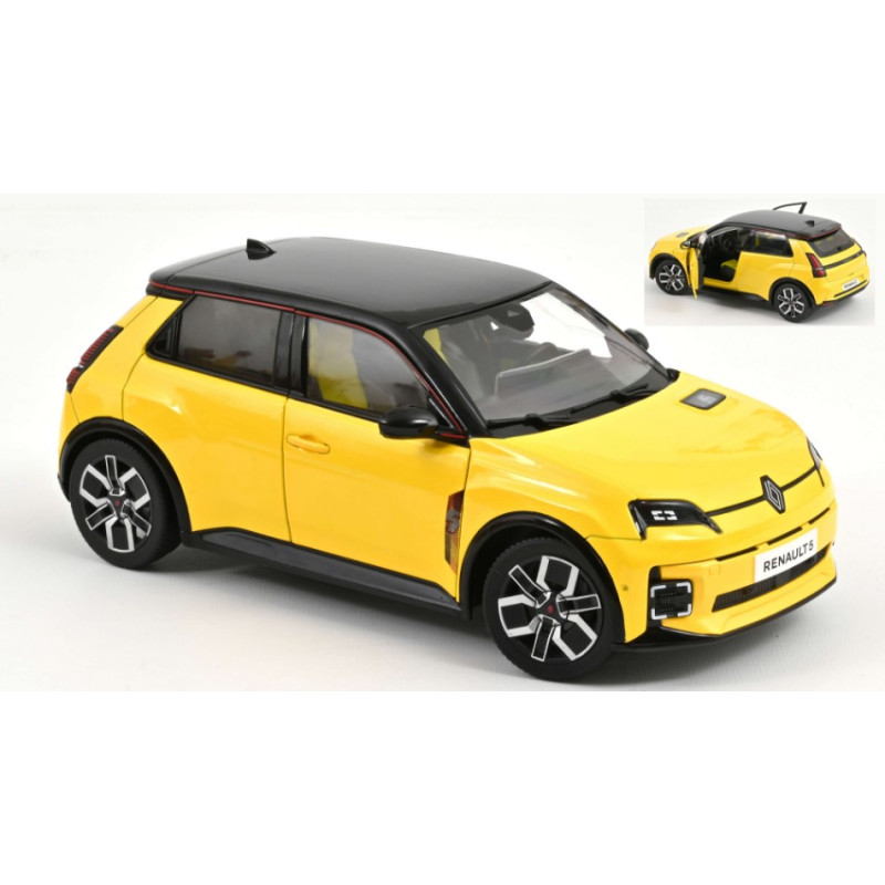 1:18 Norev Renault 5 E Tech 100% Electric 2024 POP Giallo Nero