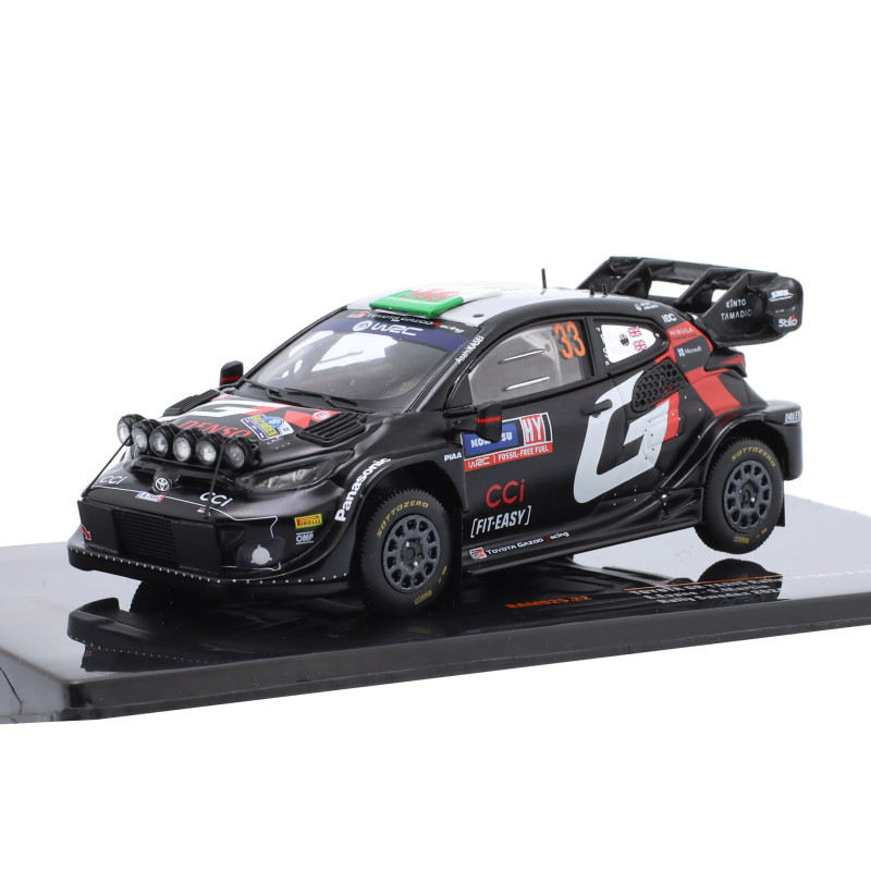 1:43 Ixo Model Toyota Yaris WRC N33 Rally Sweden 2024 Evans Martin