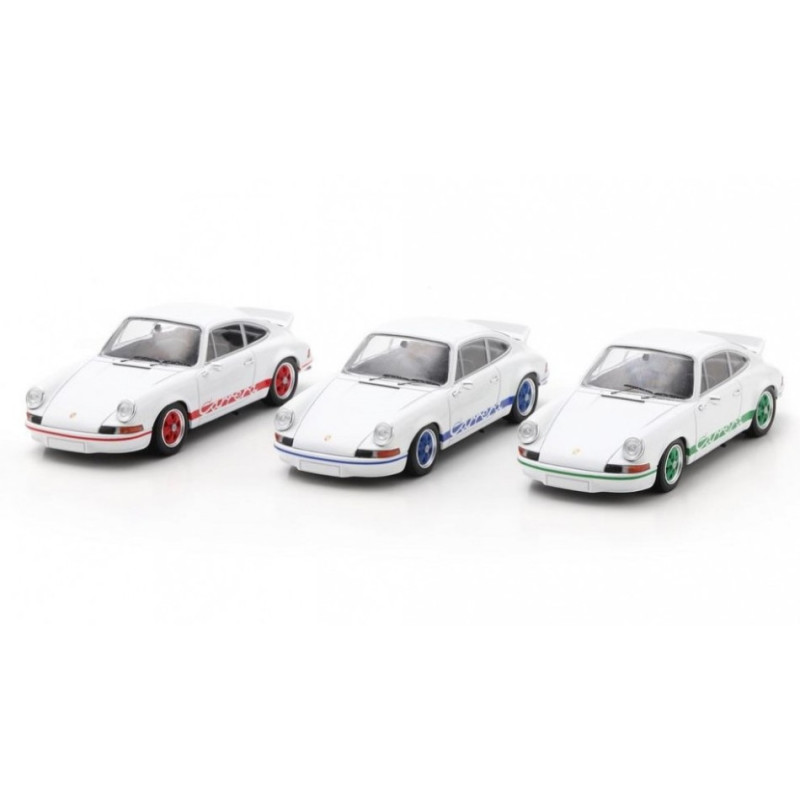 1:43 Schuco Porsche 911 Carrera 2.7 RS II Chiaroweight SET 50 Years