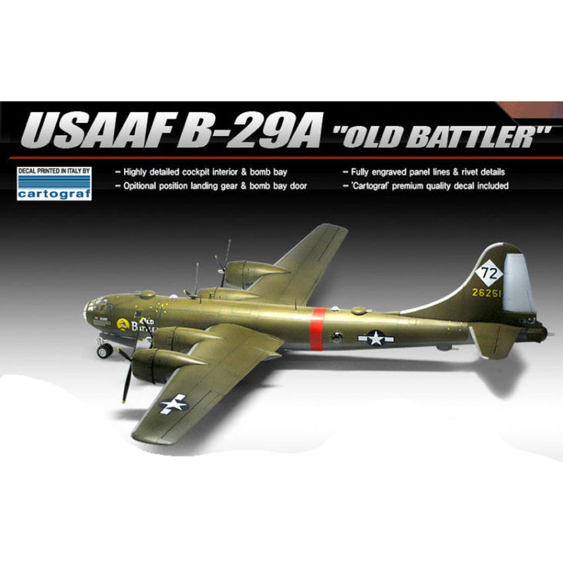 1:72 Academy Usaaf B 29 OLD Blatter KIT