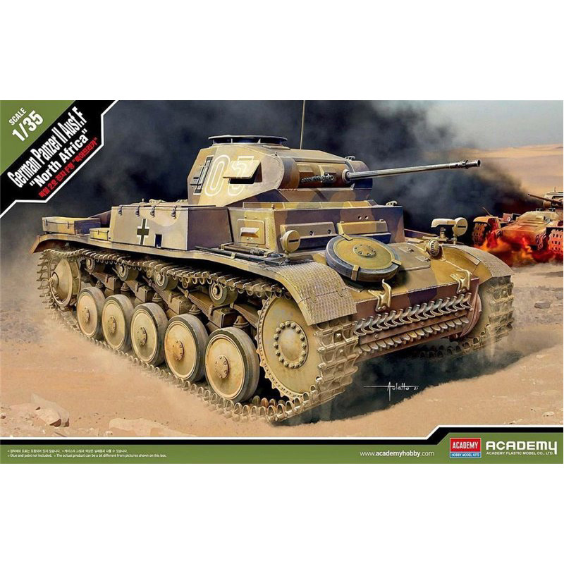 1:35 Academy German Panzer II Ausf.f North Africa KIT