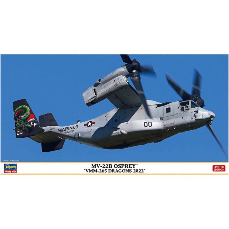 1:72 Hasegawa MV 22B Osprey VMM 265 Dragons 2022 KIT