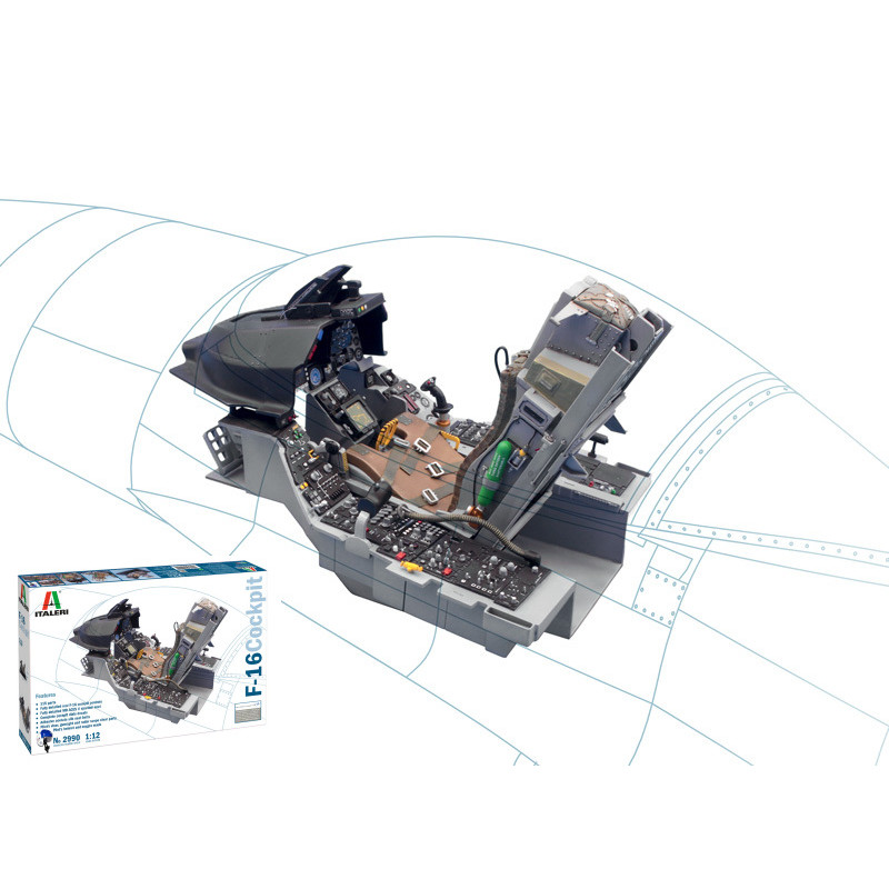 1:12 Italeri F 16 Cockpit KIT