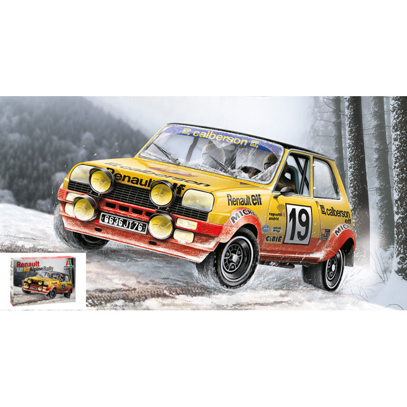 1:24 Italeri Renault R5 Alpine Rally N19 & 12 Monte Carlo 1978 KIT