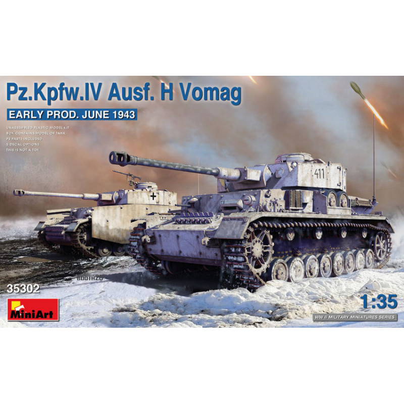 1:35 Miniart Pz.kpfw.iv Ausf.h Vomag Early Prod..(june 1943) KIT