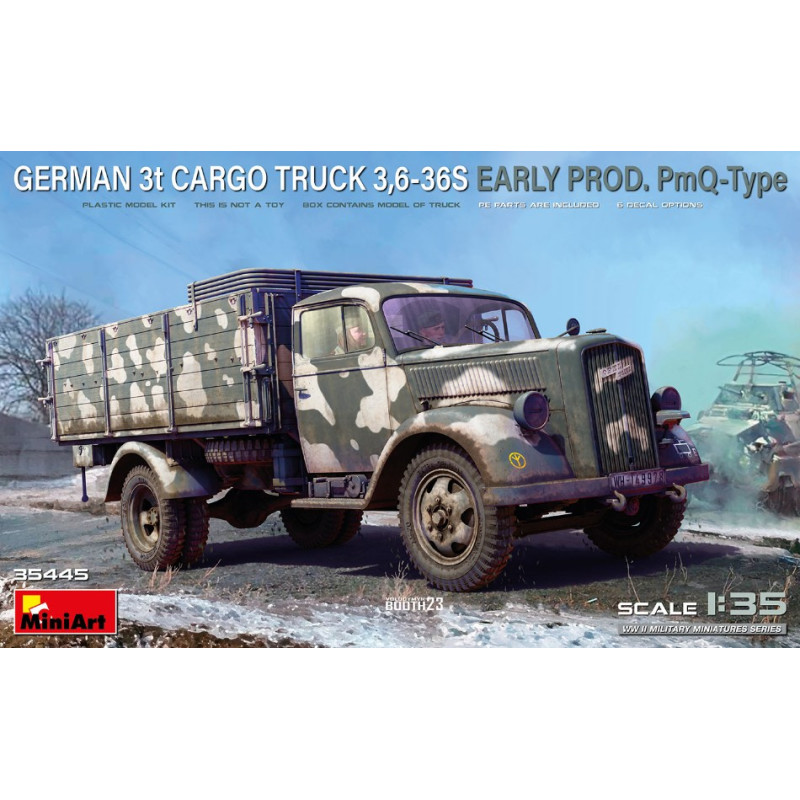 1:35 Miniart German 3t Cargo Truck 3.6 36S Early Prod. KIT