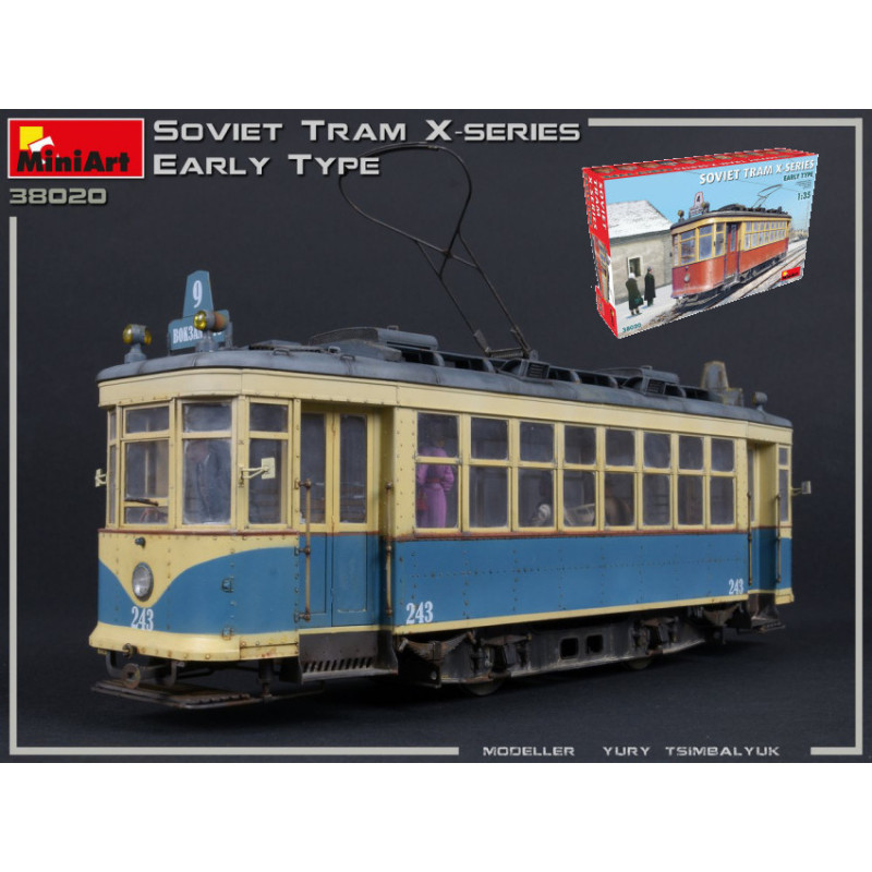 1:35 Miniart Soviet Tram X Series Early Type KIT