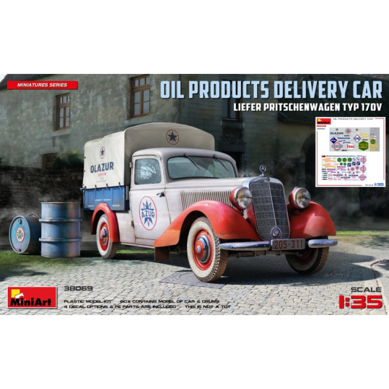 1:35 Miniart Liefer Pritschenwagen TYP 170V OIL Products Delivery KIT