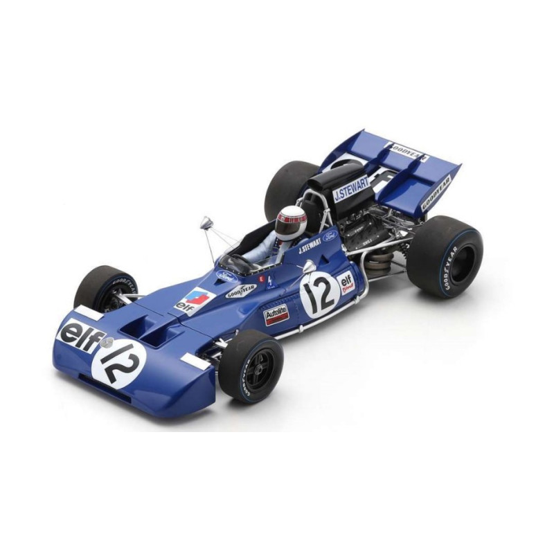 1:18 Spark Tyrrell 003 N12 Winner British GP 1971 Jackie Stewart