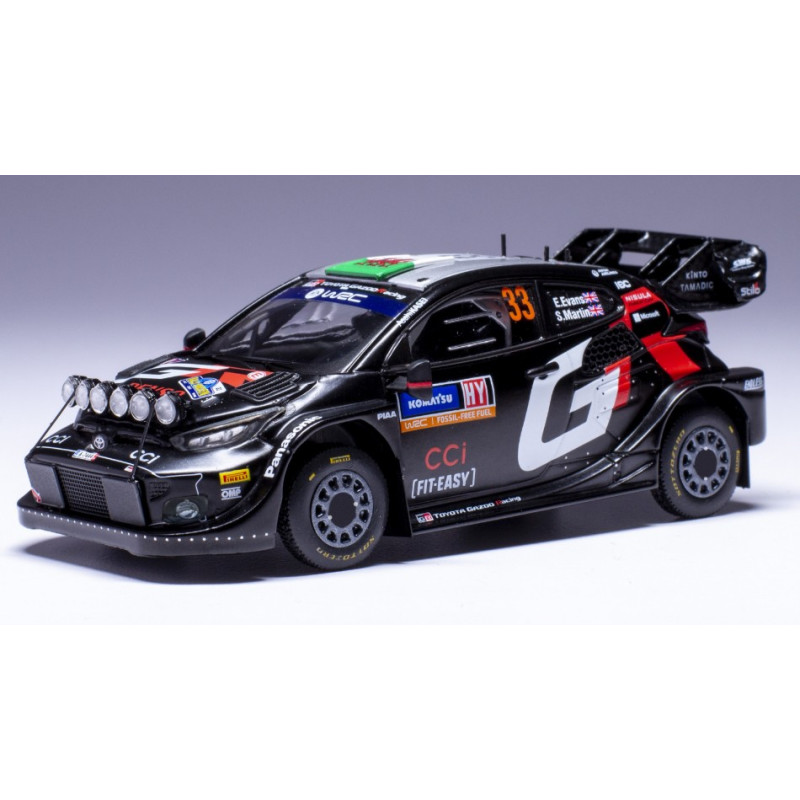 1:43 Ixo Model Toyota Yaris WRC N33 Rally Sweden 2024 Evans Martin